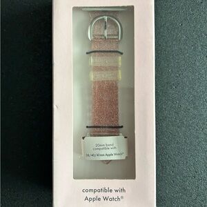 Kate Spade Rose Gold Glitter Apple Watch Band. New in box